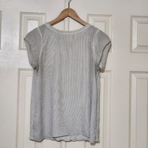 Loft Stripe Short Sleeve Blouse- Women's Petite